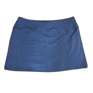 Suave Skort Womens Plus Size 2X Solid All Dark Blue Revoluntionary Tummy Control